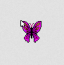 Flapping Purple Butterfly Cursor