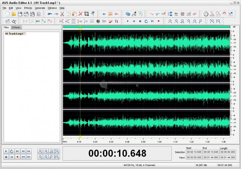 make audio clearer avs audio editor