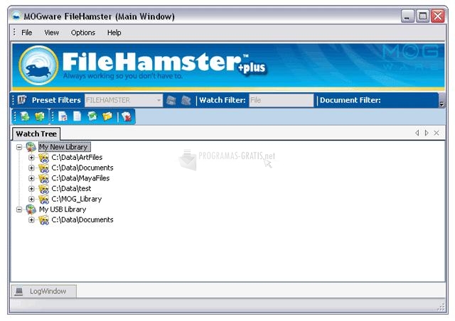 Pantallazo File Hamster