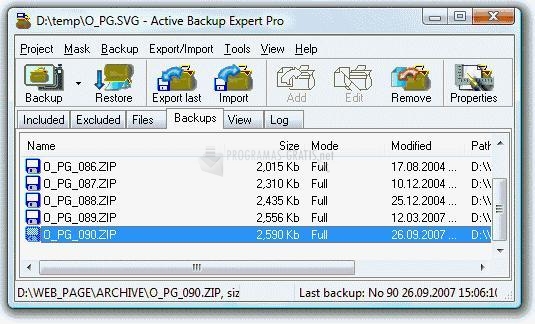 Pantallazo Active Backup Expert Pro