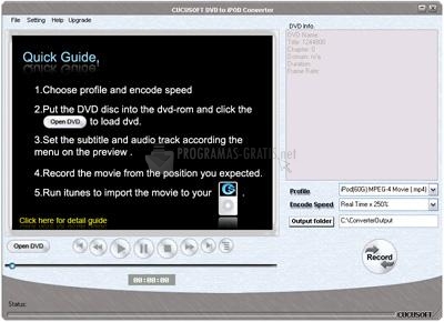 Pantallazo Cucusoft DVD to iPod Video