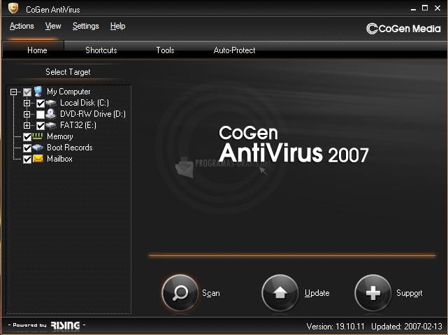 Pantallazo CoGen AntiVirus