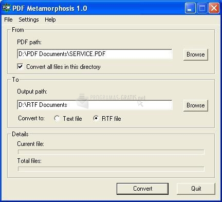 Pantallazo PDF Metamorphosis