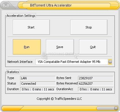 Pantallazo BitTorrent Ultra Accelerator