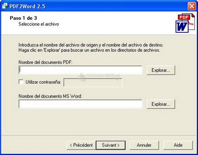 Pantallazo Avanquest PDF-to-Word