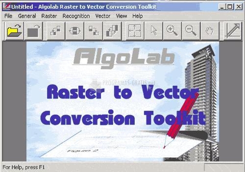 Pantallazo AlgoLab Raster to Vector Conversion Toolkit