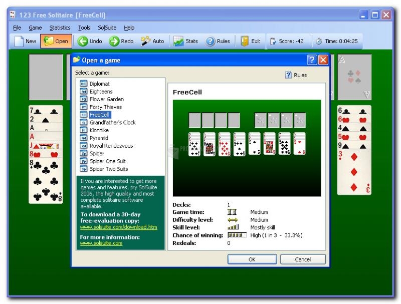 Pantallazo 123 Free Solitaire