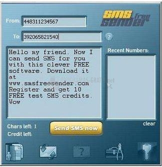 Pantallazo SMS Free Sender