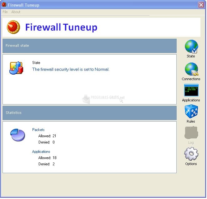 Pantallazo Firewall Tuneup