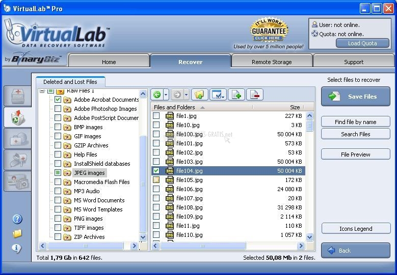 virtuallab data recovery software