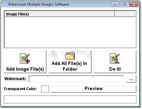 Pantallazo Watermark Multiple Images Software