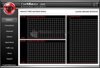Pantallazo FortKnox Personal Firewall 2008