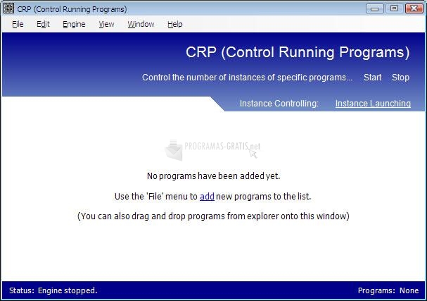 Pantallazo Control Running Programs Beta2