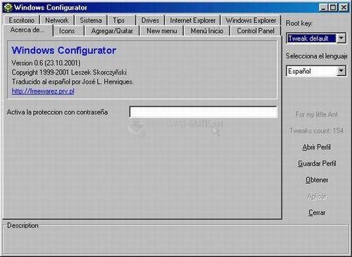 Pantallazo Windows Configurator
