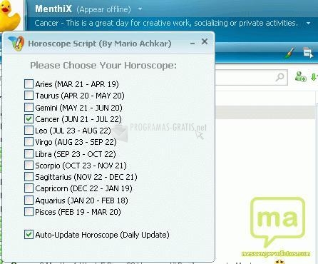 Pantallazo MSN Script Hor?po