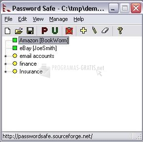 Pantallazo Password Safe