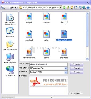 Pantallazo Abdio PDF Converter Pro