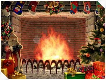 Pantallazo Living 3D Fireplace Christmas Screensaver