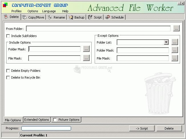 Pantallazo Advanced File Worker