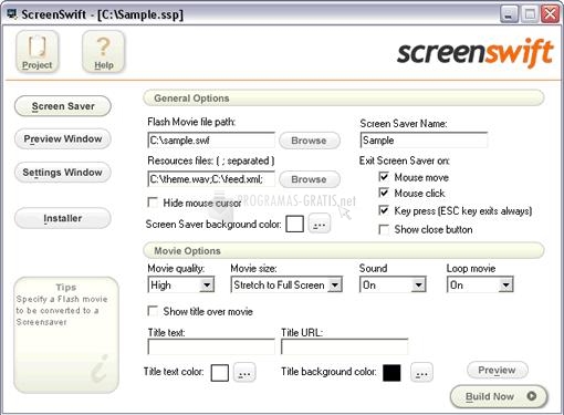 Pantallazo ScreenSwift