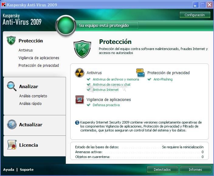 descargar kaspersky computer virus gratis en español 2009