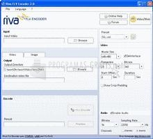 Pantallazo Riva FLV Encoder