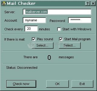 Pantallazo Rekenwonder Mail Checker