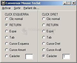 Pantallazo Conversor Mouse Teclat
