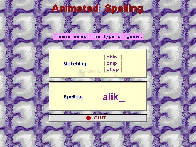 Pantallazo Animated Spelling