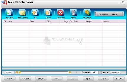 Pantallazo TOP MP3 Cutter Joiner