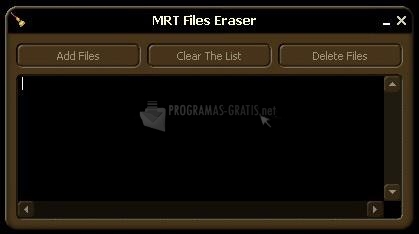Pantallazo MRT Files Eraser