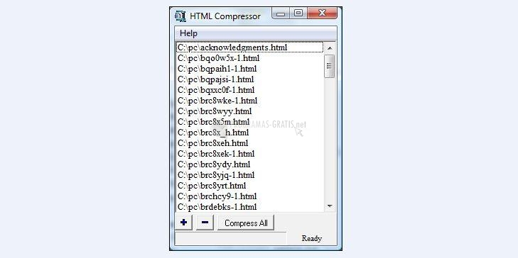 Pantallazo Nontube HTML Compressor