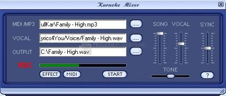 Pantallazo Karaoke Mixer