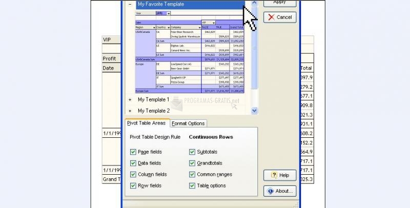 Pantallazo Auto Format for MS Excel