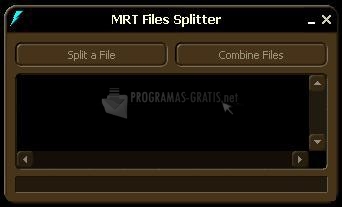 Pantallazo MRT Files Splitter
