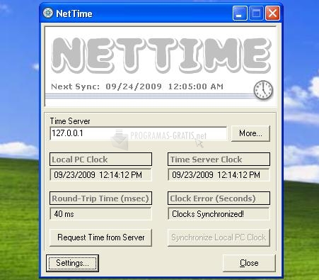 Pantallazo Net Time