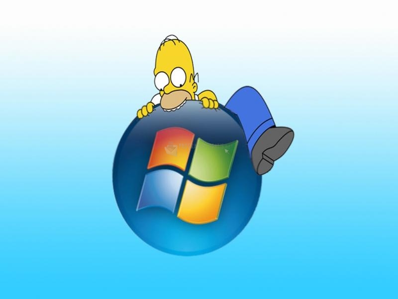 Pantallazo Homer Simpson vs Windows