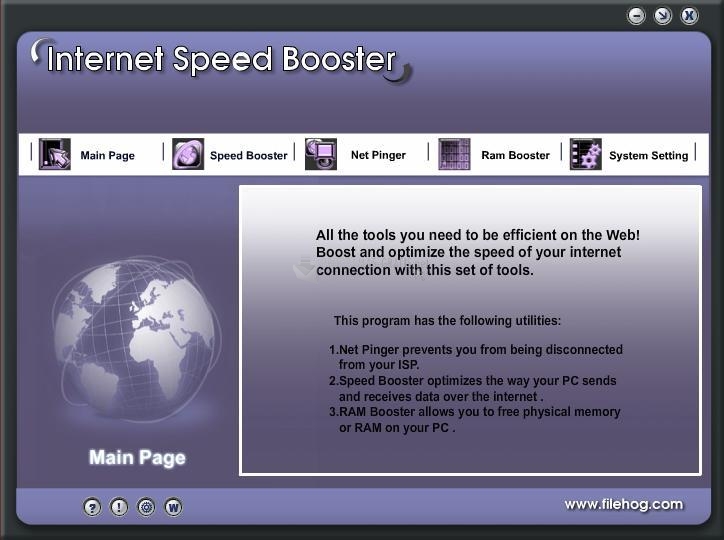 Pantallazo Internet Speed Booster