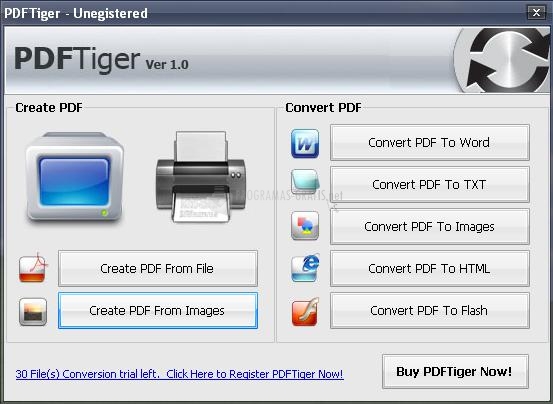 Pantallazo PDF Tiger
