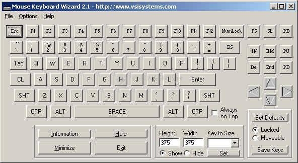 Pantallazo Mouse Keyboard Wizard