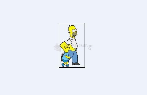 Pantallazo Homer y Bart paseando