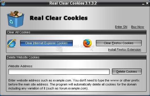 Pantallazo Real Clear Cookies