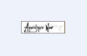 Pantallazo Apocalypse Now Font
