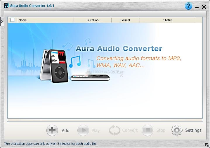 Pantallazo Aura Audio Converter