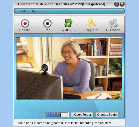 Pantallazo Camersoft MSN Video Recorder