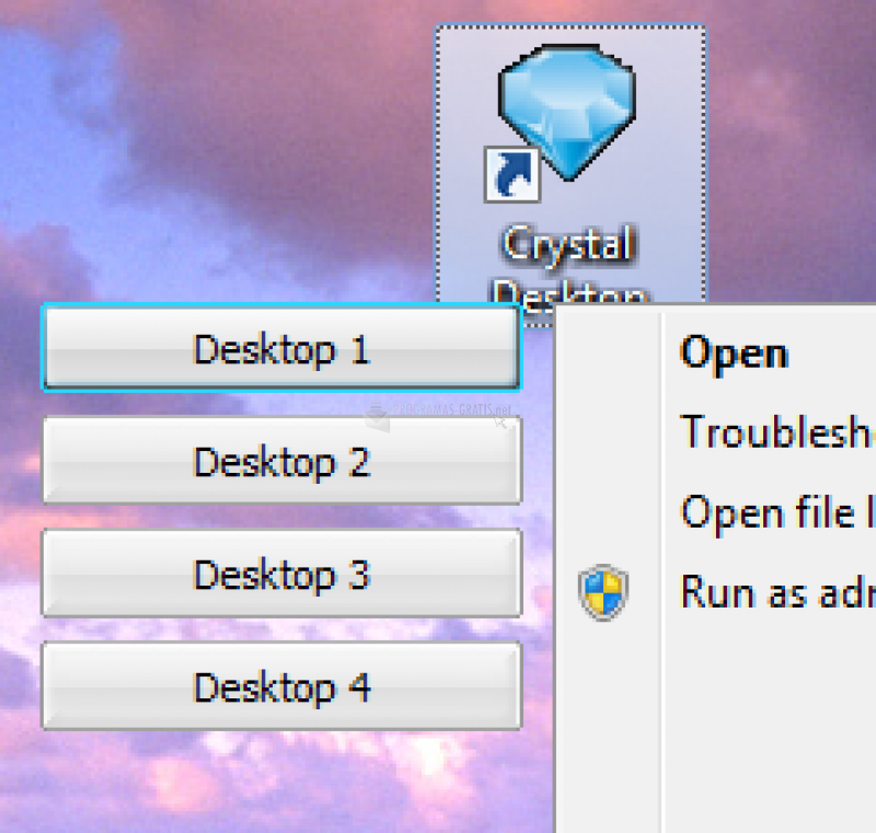 Pantallazo Crystal Desktop