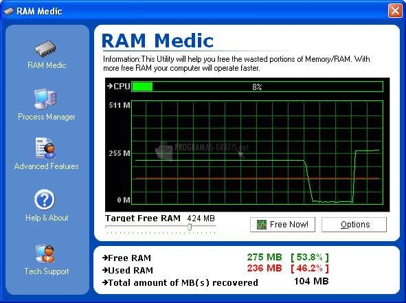 Pantallazo RAM Medic