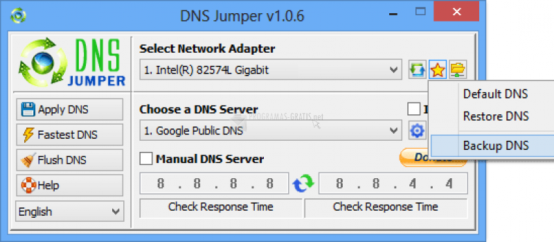 Captura DNS Jumper