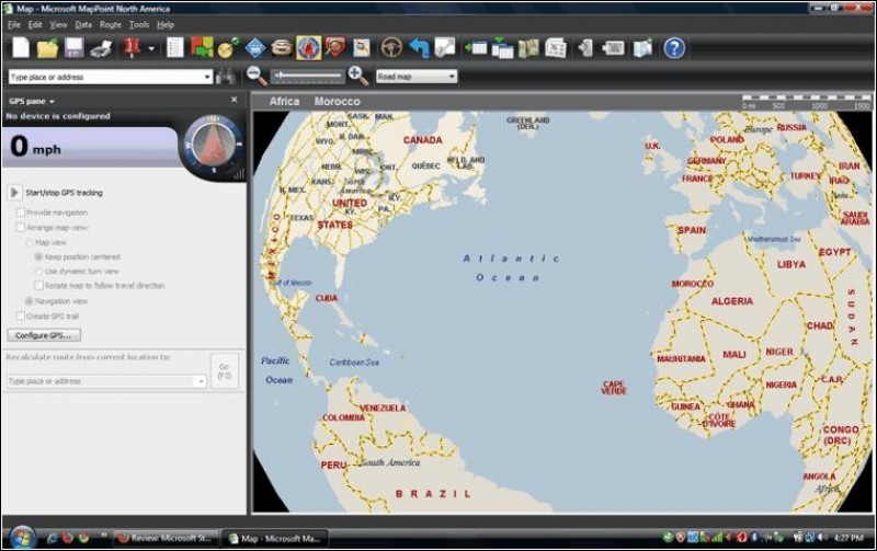 Pantallazo Microsoft MapPoint Europe