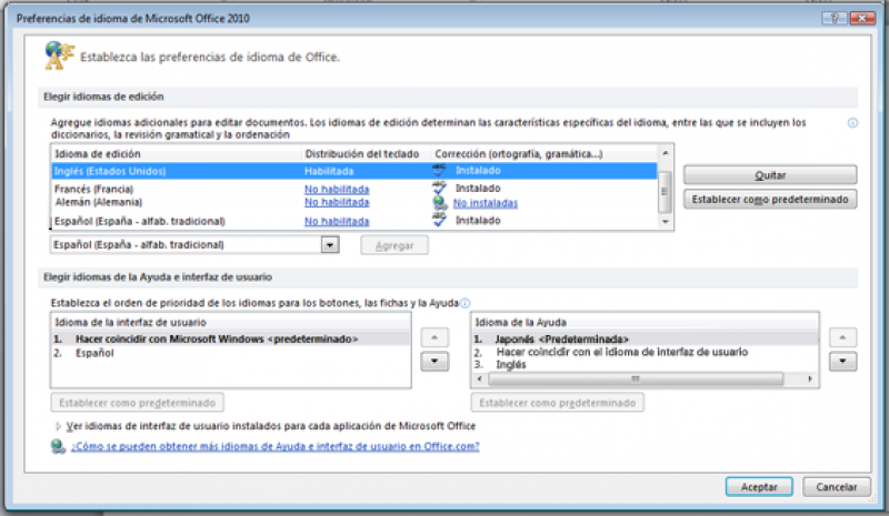 ? Descargar Paquete de Idiomas Office Español 2010 Gratis para Windows